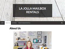 Tablet Screenshot of lajollamailbox.com